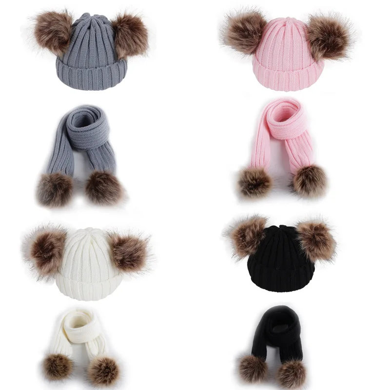 A1630 Scarves Winter Gorro Faux Raccoon 