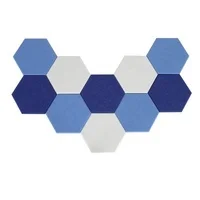 Soundproof PET Acoustic Board Hexagon Shape Felt Acoustic Panels Polyester Acoustical Wall Panel