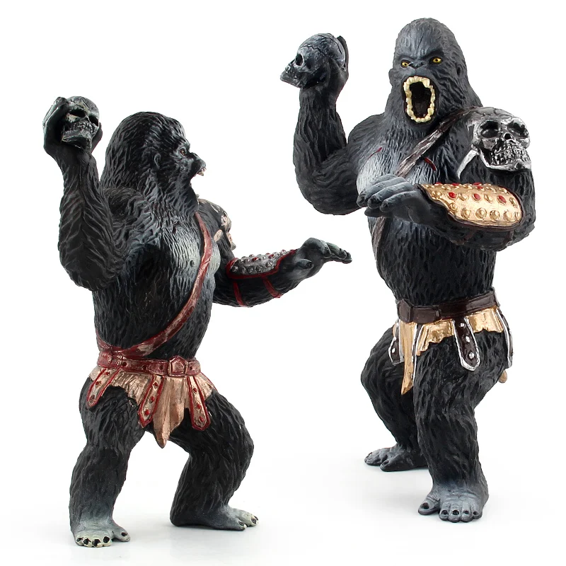 King Kong Skull Island Gorilla Warrior Model Action Figure Kids Toy Chimpanzee 
