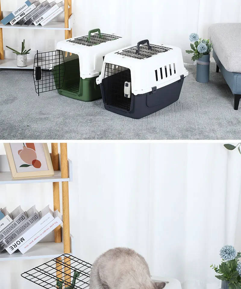 Wholesale Hot Sale Large Size Pet Travel Carrier with Window Portable Pet Airline Approved Carrier Pet Supplies manufacture