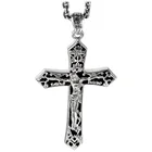 Cross SKA Silver 925 Pendants S925 Retro Thai Silver Good Friday Hollow Cross Pendant