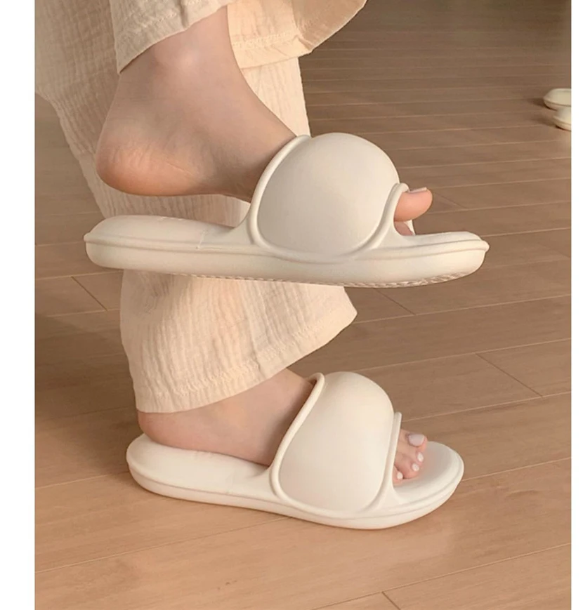 New Summer Home Slides Solid Color Bedroom Slippers Casual EVA Slippers Woman Shoes