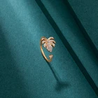 Ring Rings Round Shape Fashion Personality Coconut Tree 18k Gold Plated Ring Women