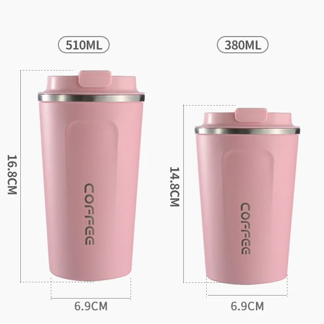 New Design 17oz Stainless Steel Travel Reusable Insulated Coffee Cup Double Wall Vacuum Coffee Mug