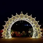 Christmas Lighted Ornament IP65 Creative Giant Led Christmas Archway Lighted Walk Thru Ornament Arch
