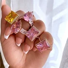 Diamond Ring Fashion Women Jewelry Wedding Engagement Big Diamond Ring