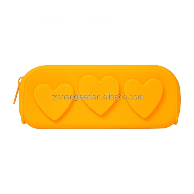 product custom 2024 kawaii cute 3d silicone a pencil case box pouch bag beautiful small school kid with zipper for girls boy-9