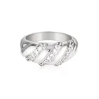Pave Band Gemnel Micro Pave Eternity Band Jewelry 925 Sterling Silver Gemstone Dome Ring
