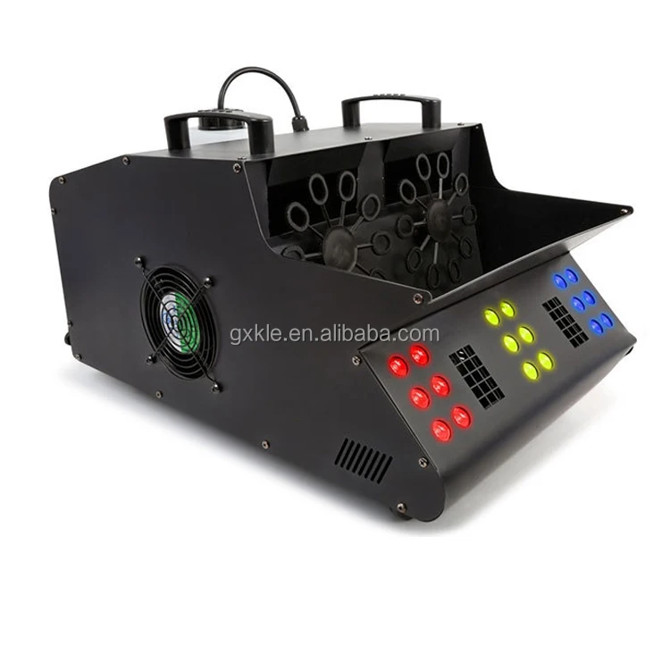 LED Fog Bubble Machine for Party Equipment Dry Ice with Smoke Effect Bubble Machine