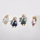 Wing Wholesale Christmas Decorations Dolls Ornaments Gifts Cute Angel Doll With Glitter Wing