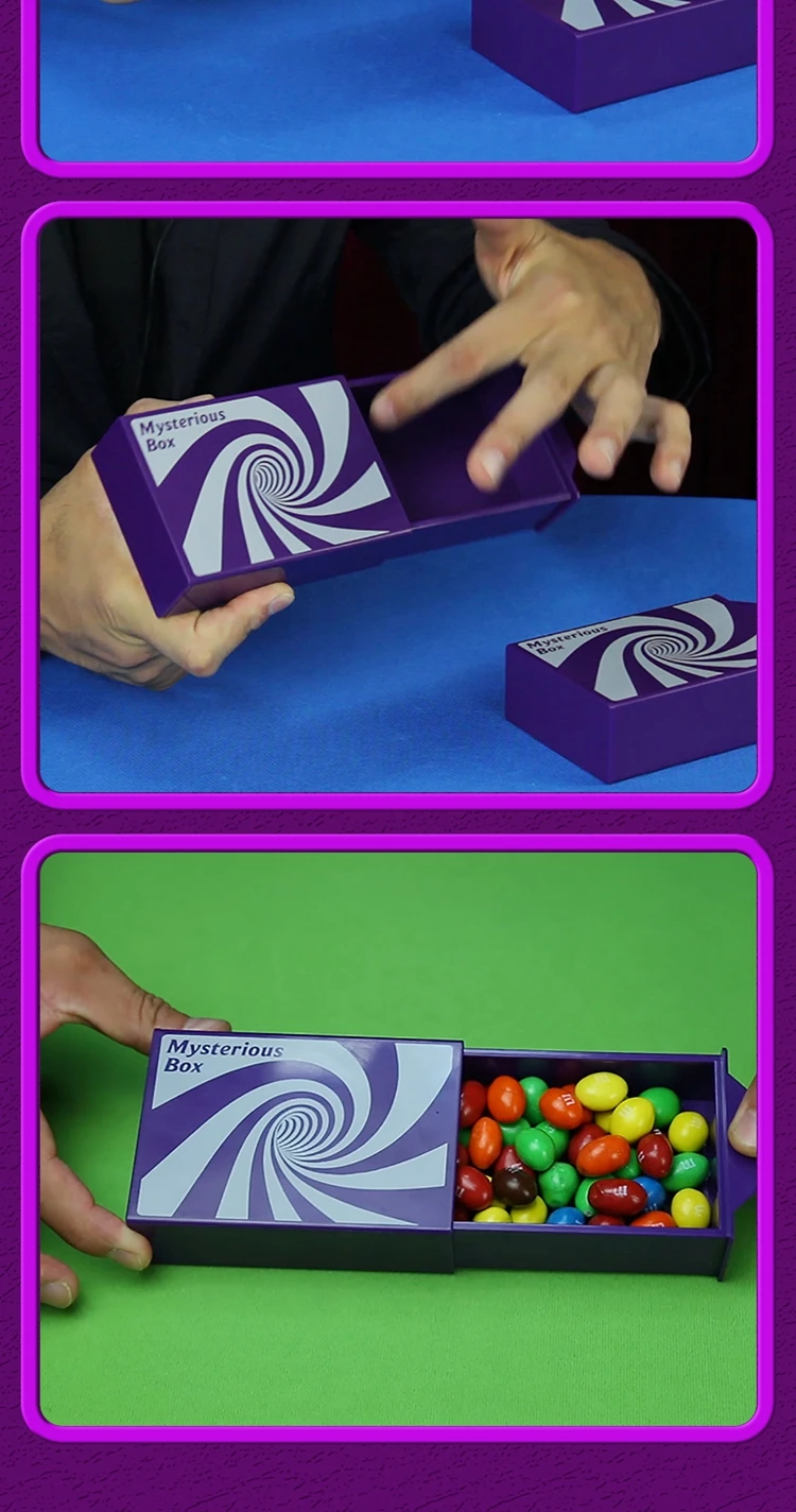 2024 Mfh Sliding Secret Appearing And Disappear Box Magic Changing Box Magic Tricks Items Magic