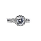 Ring Size Ring Silver 925 Custom Finger Ring Size Platinum Plated Ring Zircon Stone Ring 925 Sterling Silver