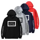 2021 Wholesale Custom Logo Dye Pullover Sweatshirt Plain Organic Cotton Crop Top Men's Hoodies