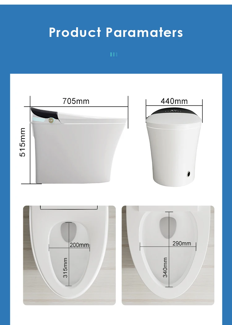 product high end fully automatic operation electric bidet siphonic flush bathroom wc toilet intelligent toilet bowl smart toilet-10