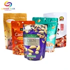 Pouch Dry Fruit Resealable Zip Lock Food Packaging Stand Up Pouch For Dry Fruit Snack Foods