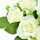 Flower 2021 Hot Selling Mini White Bouquet Artificial Flower Rose.