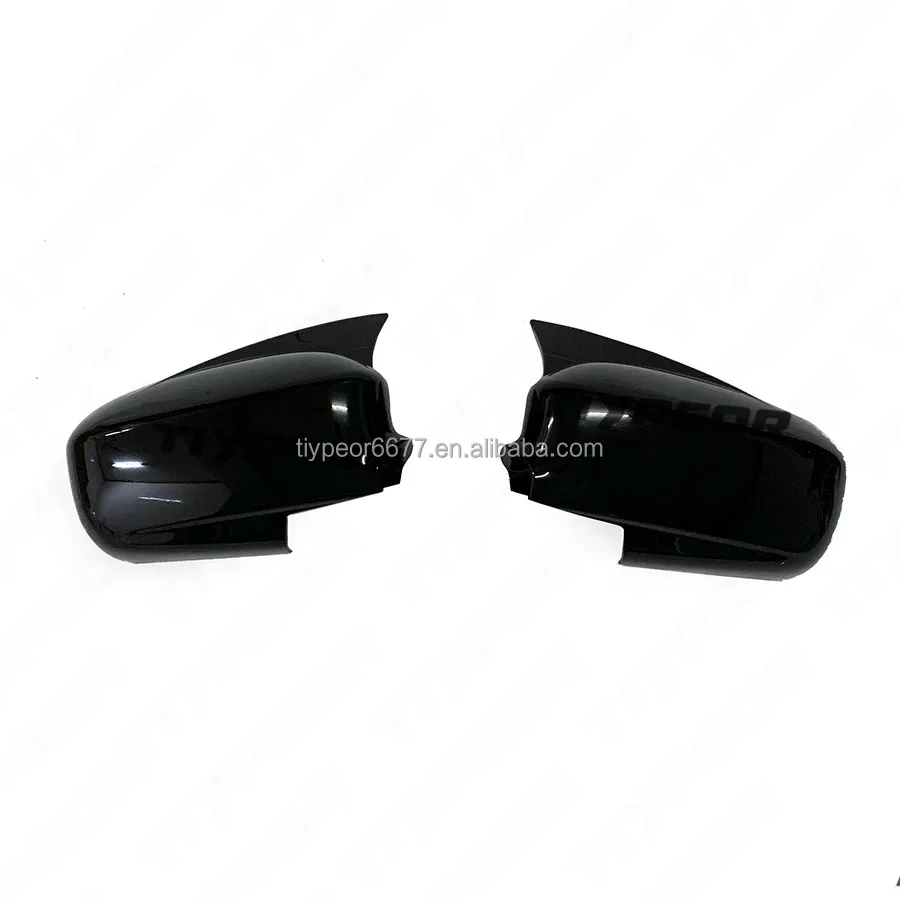 product for honda civic 2002 2005 glossy black ox horn side rear view mirror cover trim-3
