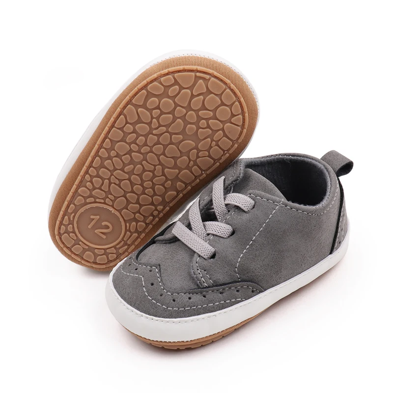 Ifants Elastic Solid Color Casual TPR Soft Rubber Soled Non-slip Baby Walking Toddler Shoes manufacture