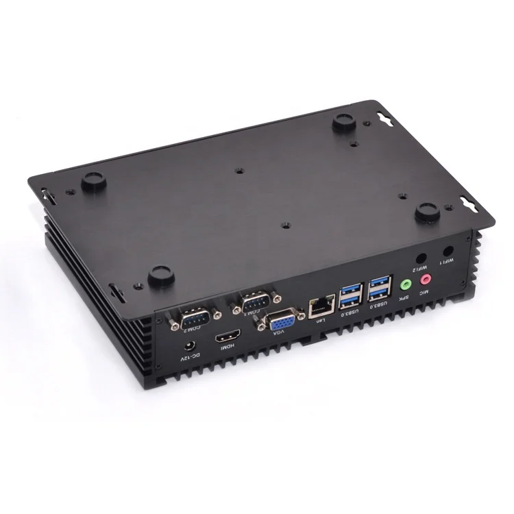 Advantech 12V Industrial Fanless Mini PC I7 10510U Win 11 Linux Brother PC Rugged Embedded Case Barebone Computer Din Rail Mount