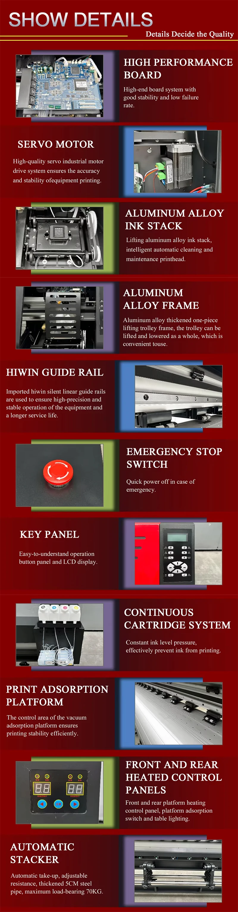 Digital Eco-Solvent Inkjet Printer for Creating Customised Poster Wallpaper Car PVC Canvas Vinyl Stickers for Advertising etc