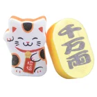 New 2021 New Kitchen Sponge Cat Sponge With Scouring Pads Cleaning Products