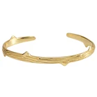 Gold Bangle Branch Texture 18k Gold Bangle Silver Bangle