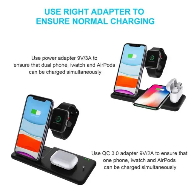 New Design Qi 15W Fast  Magnetic Stand Holder 3 in 1 Wireless Charger For  iPhone 14 13 12 Pro Max Plus