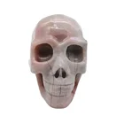 New Natural Pink Opal Quartz Head Healing Crystal Skulls Craftwork Wedding Souvenir