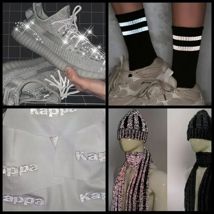 In Stock Items Vis kinitting Yarn 100% Polyester Sewing Reflective Sewing Thread