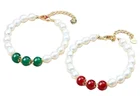 Jewelry Necklace Pearl Women's Jewelry Necklace Bracelet Earring Set Agate Flower Piece Pearl Jewelry