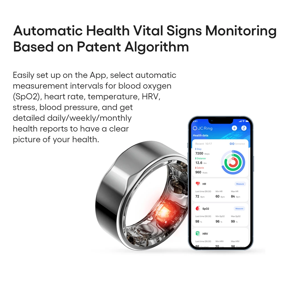 Customization Wearable Blood Oxygen Waterproof Therapy Health