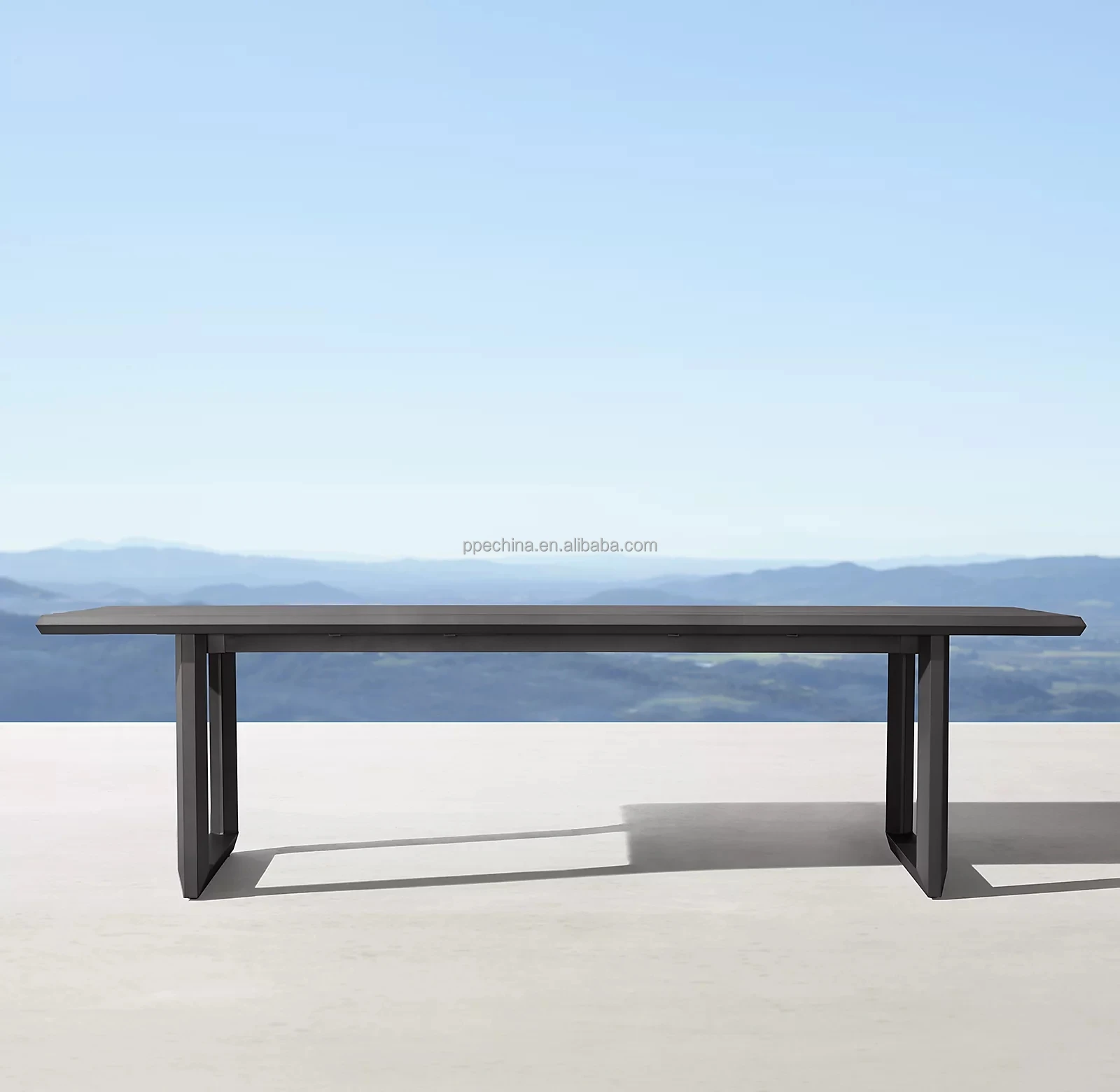 Aluminum casting outdoor garden furniture luxury patio dinning table set