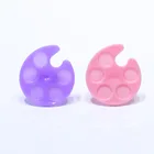 Finger Plate Polish Palette Nail Art Dish Plastic Finger Ring UV Gel Painting Tool Pigment Plate Holder