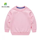 Children Customized Children Plain Match Color Pullover Sweatshirt Wholesale Kids Sweatshirt Tops
