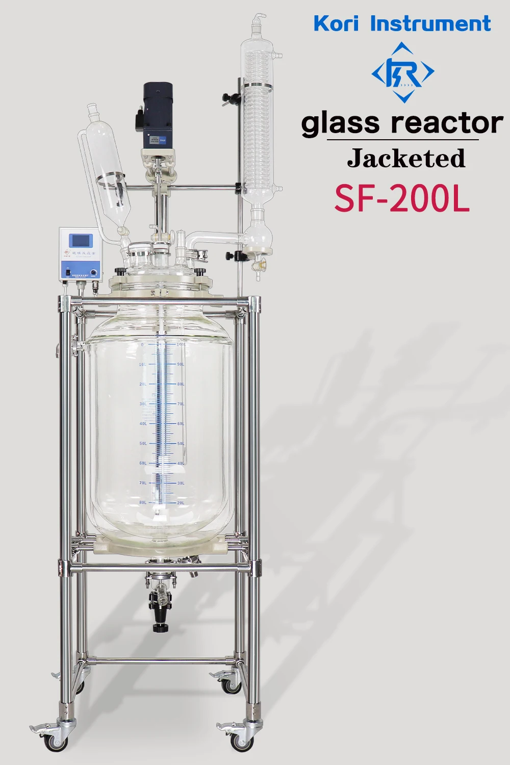 SF-200l    200L Jacketed Glass Reactor price