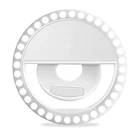 Customized Logo 36 Led Mini Cell Phone Ring Lights Rechargeable Selfie Ring Light For Mobile