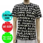 Print T-shirts T Shirt Tshirt Black All Over Print T-Shirts Custom T Shirt Printing