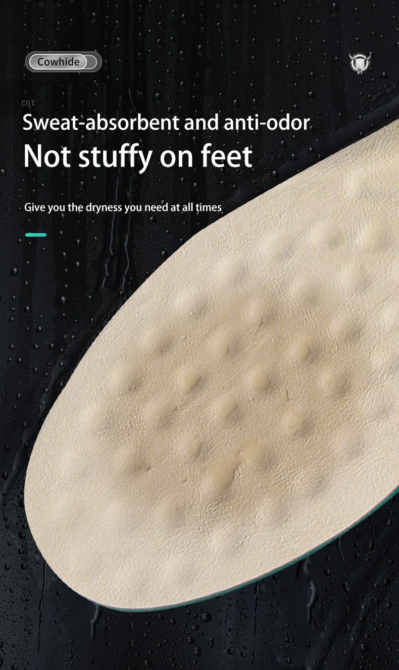 Sweat-Absorbing Shock-Absorbing Leather Insoles for Comfortable Footbed Sweat-Absorbing Shock-Absorbing Leather Insoles for Comfortable Footbed