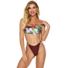 Bikinis Bikini Gold Polychromatic Swimwear African Style Bikinis High Waist Swimwear Bikini