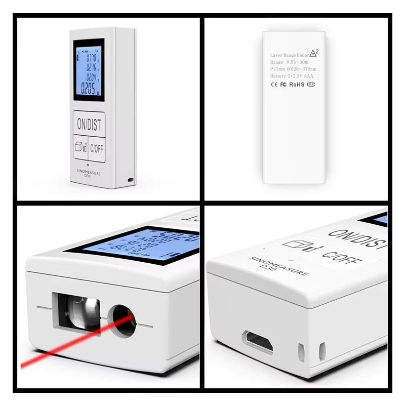 product d30a portable digital distance meter handy 40m best measurement laser distance meter lithium battery-4