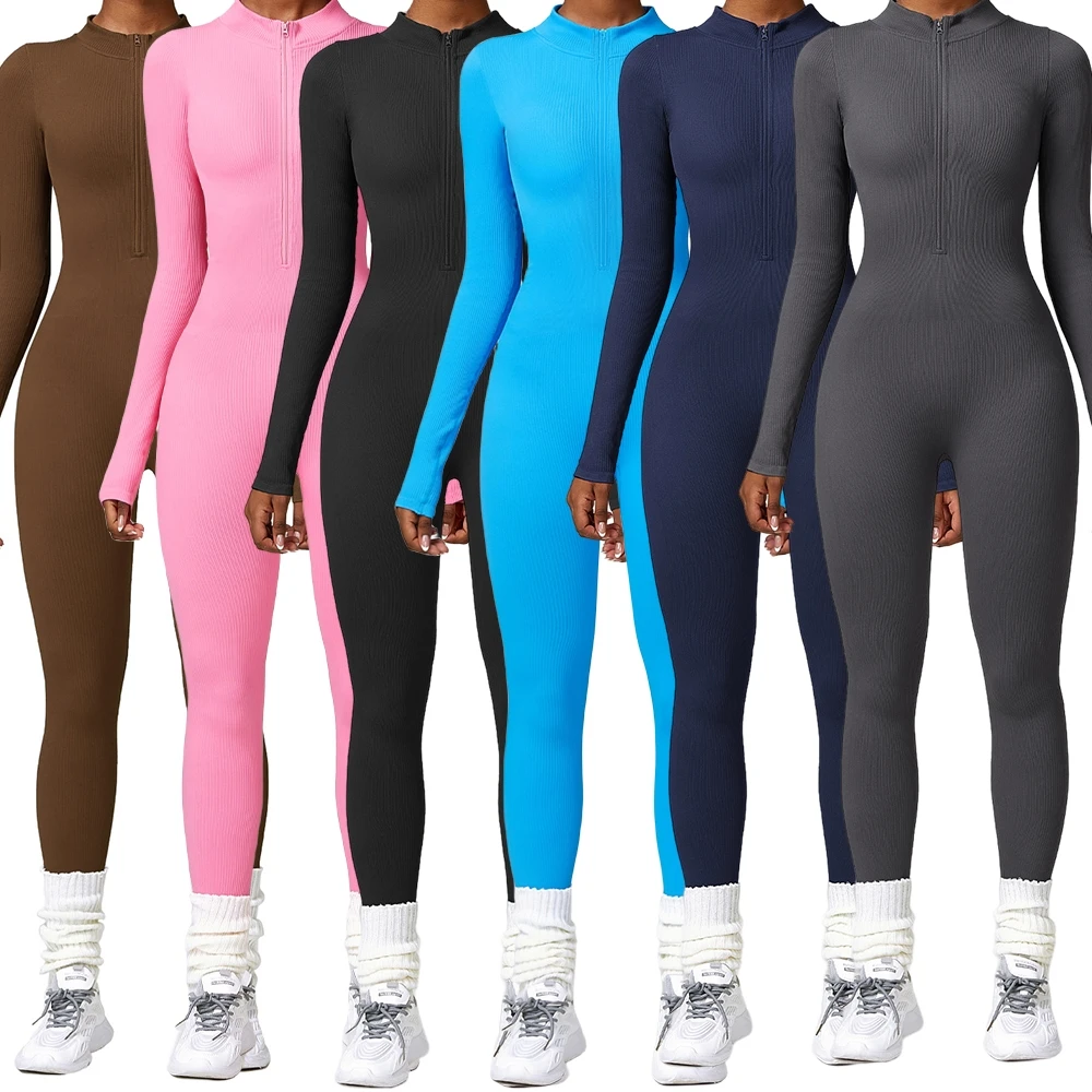 Lulu Yoga One Piece Women's Sportswear Yoga Suit Long Sleeve One Piece Clothes One Piece Fitness Clothing Fitness Suit
