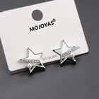 Star Stud 2021 New Design Gold And Silver Plated Brass Star Stud Earring Jewelry For Women