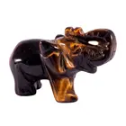 Elephant Decoration For Wholesale Hand Carved Natural Crystal Elephant Animals Decoration For Figurine Gift