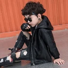 Hoodie Boys Hot Sale Clothing In Stock Hoodie Kid Girls Leather Jackets For Boys Customized