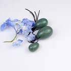 Aventurine Natural Green Jade Yoni Egg Set Green Aventurine Yoni Eggs Kegel Eggs For Women Tightening Massage Stone