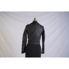 Black Ladies Wholesale Black Motorcycle Punk Studded Leather Jacket For Ladies Women Fashion Pu Motorbike Studs Jacket