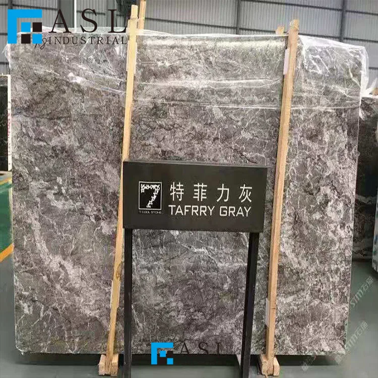 Factory direct Italy tafrry grey sahara marble slab yeni grey lido buffett artic grey marble