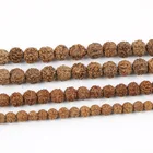 Natural 108 Mala Beads Reddish Brown Rudraksha Nepal For Bracelet