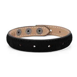 Adjustable Snap Button Custom DIY Accessory Animal Anchor Heart Jewelry Suede Fur Charm Bangle Bracelet