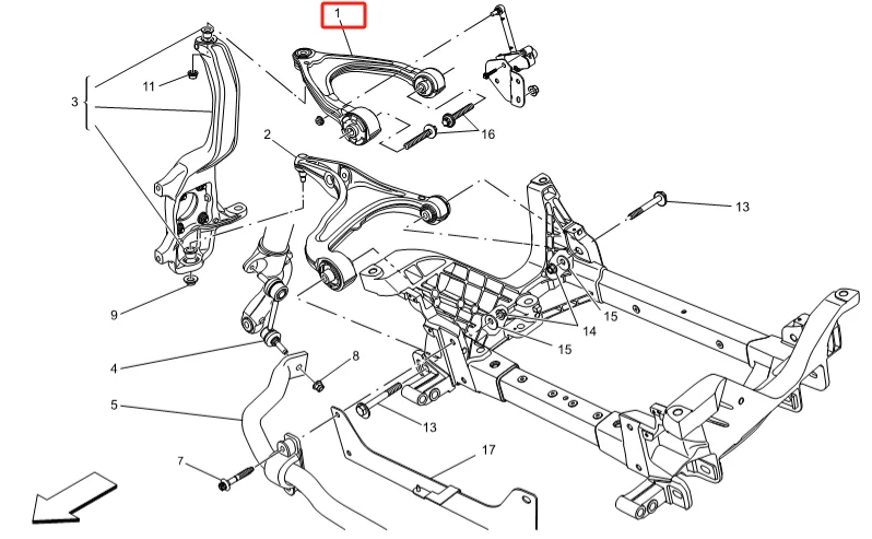 Hot Sale Auto Parts Left And Right Aluminium Alloy Upper Control Arm For Maserati Levante 2017-2025 670031994 670031995 manufacture